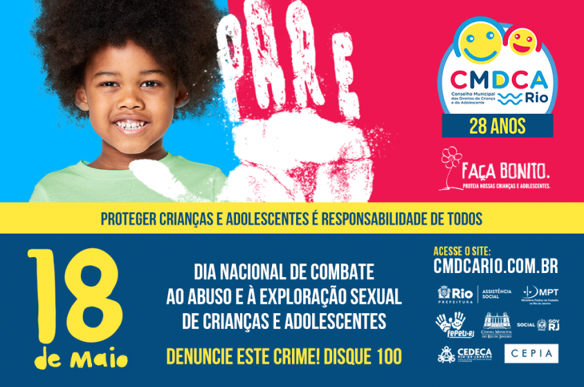 SMAS e CMDCA-Rio celebram Dia de Combate ao Abuso e Ã  ExploraÃ§Ã£o Sexual de CrianÃ§as e Adolescentes