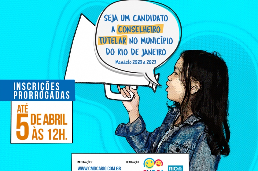 Inscrições para eleição dos Conselheiros Tutelares no município do Rio são prorrogadas