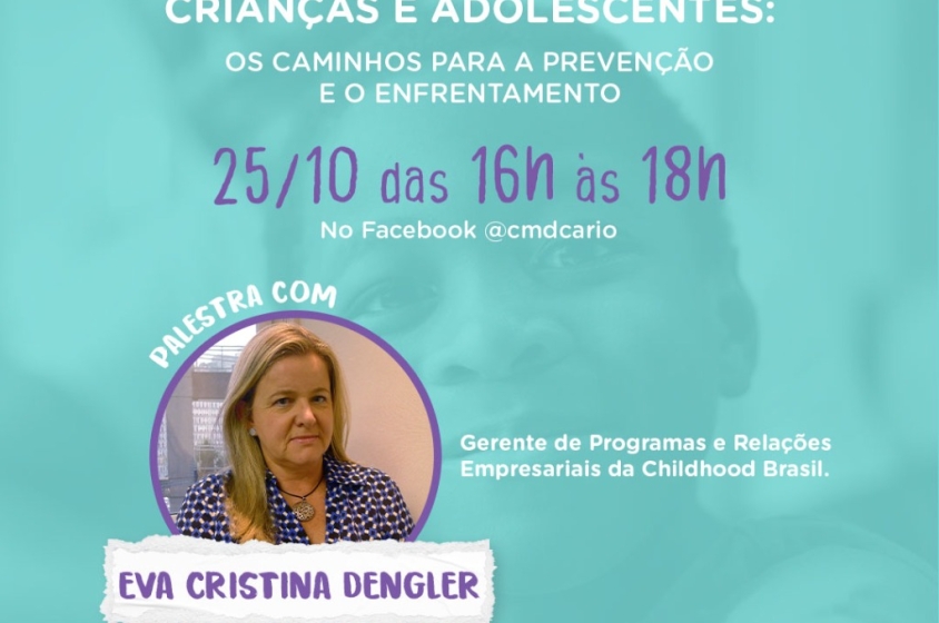 CMDCA-Rio convida para live sobre exploração sexual